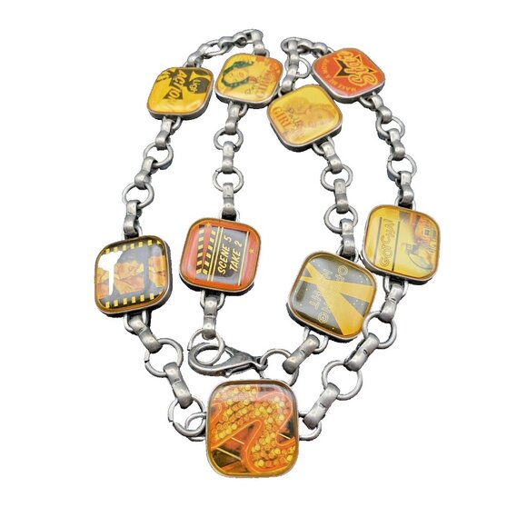 Vintage Retro Movie Pin Up Girl 29" Belt Or Necklace Punk Funky Campy Edgy Panel - Picture 2 of 11